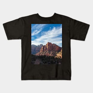 Mountain Range in Zion National Park Kids T-Shirt